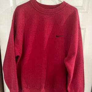 Vintage 90s Y2K Maroon Red Nike Men's Sweater USA Large